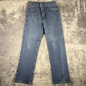 Carhartt FR Jeans Men's 34x34 Fit 32x32 Blue Denim Heavyweight Welding Work